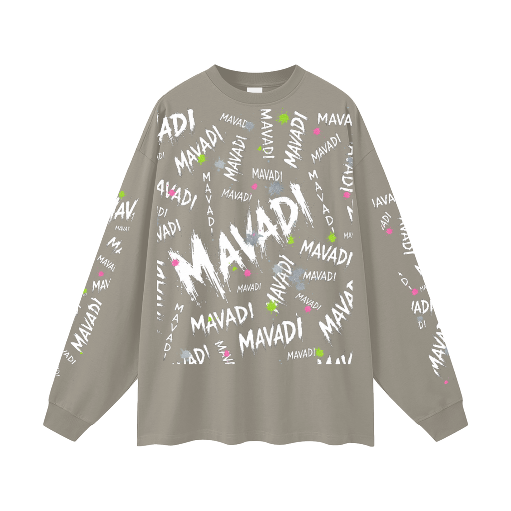 MAVADI Grunge Oversized Unisex Long Sleeve T-Shirt