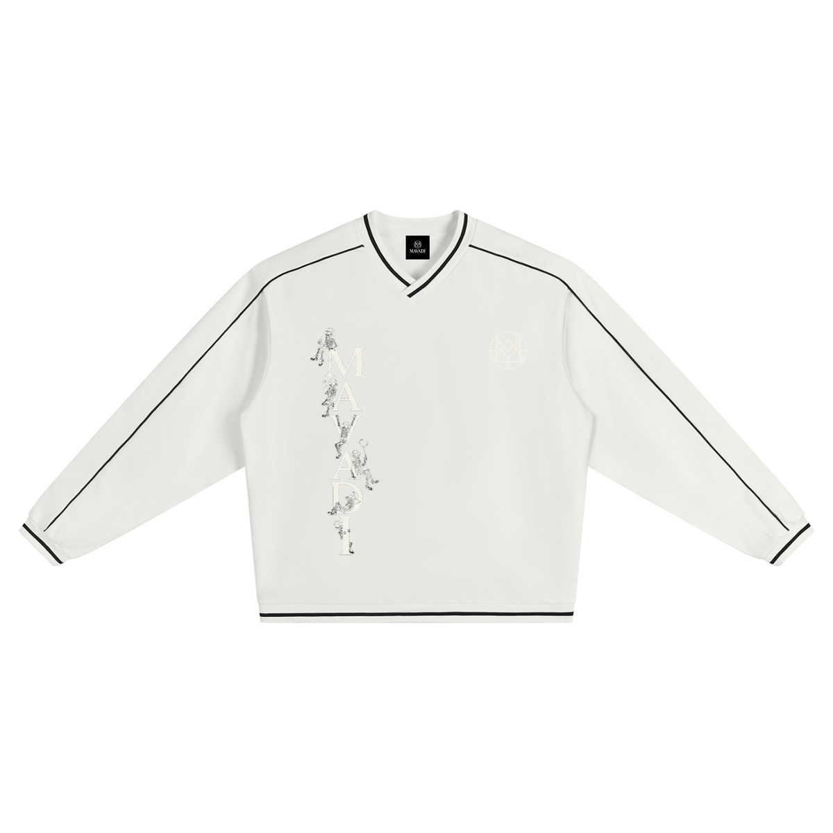 MAVADI Love iZ 4EVER Unisex Color Block V-Neck Sweatshirt