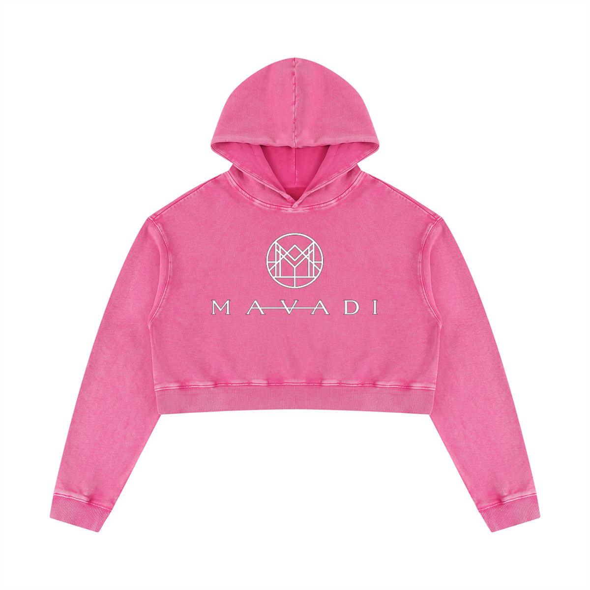 MAVADI FEMME Washed Crop Hoodie