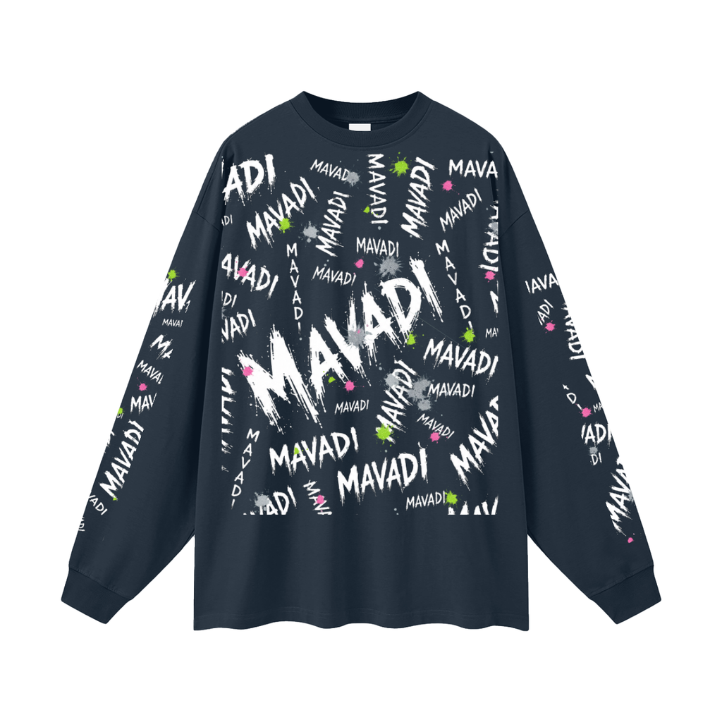 MAVADI Grunge Oversized Unisex Long Sleeve T-Shirt