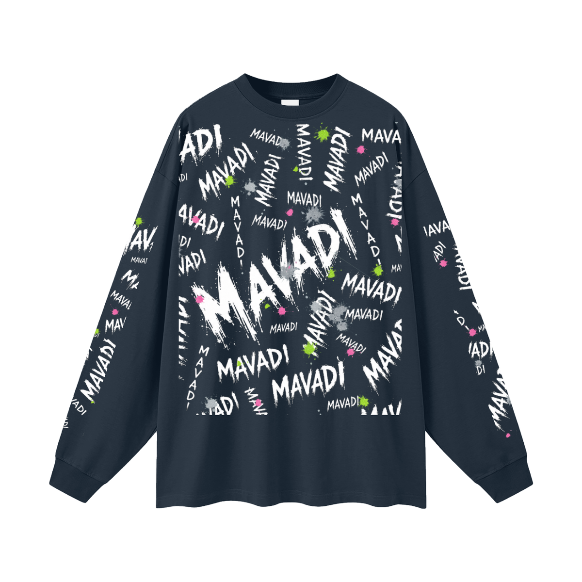 MAVADI Grunge Oversized Unisex Long Sleeve T-Shirt