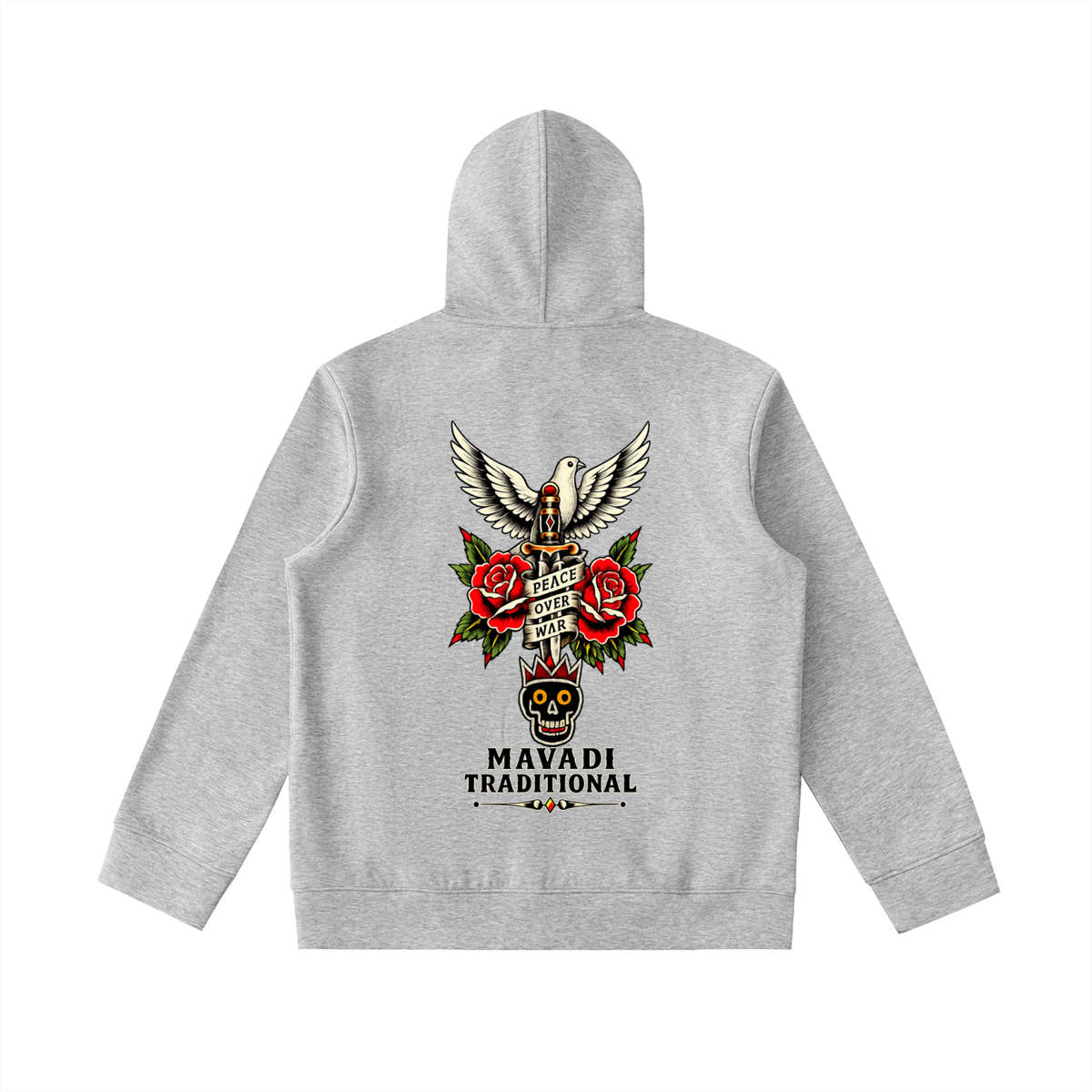 Essential Heavyweight High Neck  Zip-Up Hoodie