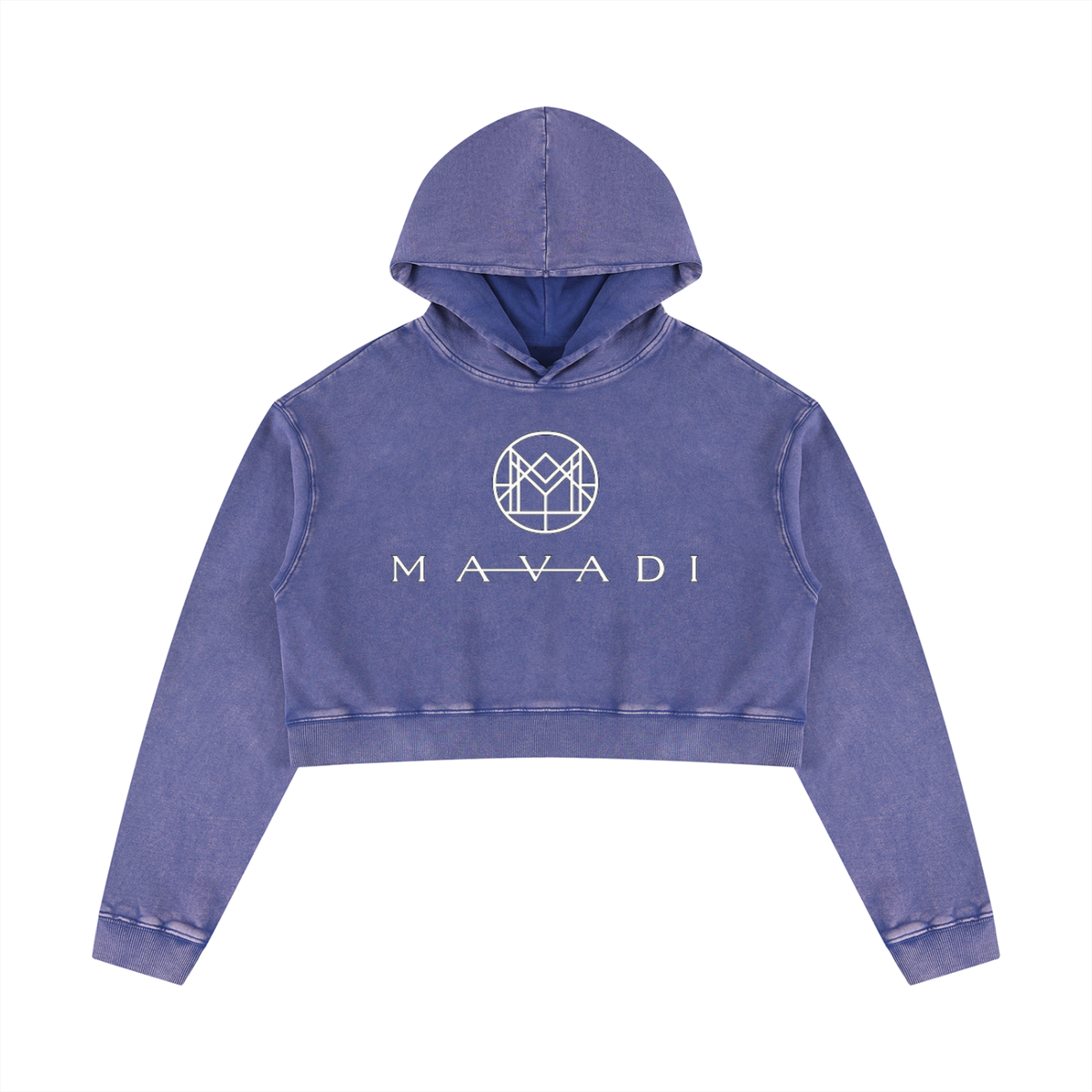 MAVADI FEMME Washed Crop Hoodie