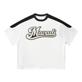MAVADI Heritage Script Color Block Oversized T-Shirt