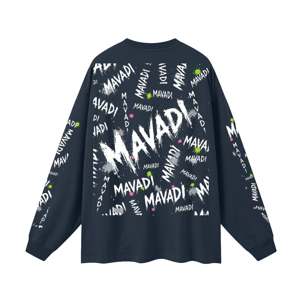 MAVADI Grunge Oversized Unisex Long Sleeve T-Shirt