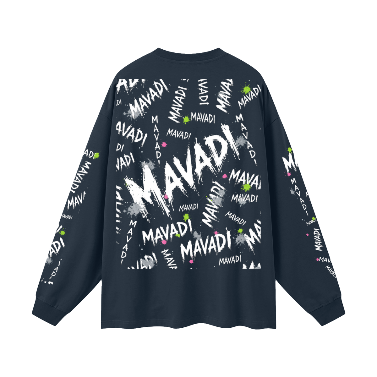 MAVADI Grunge Oversized Unisex Long Sleeve T-Shirt
