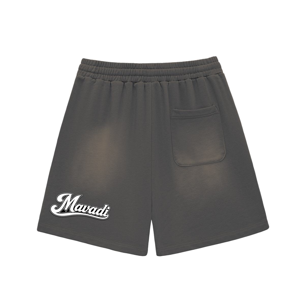 Sun Fade Raw Edge Cotton Shorts