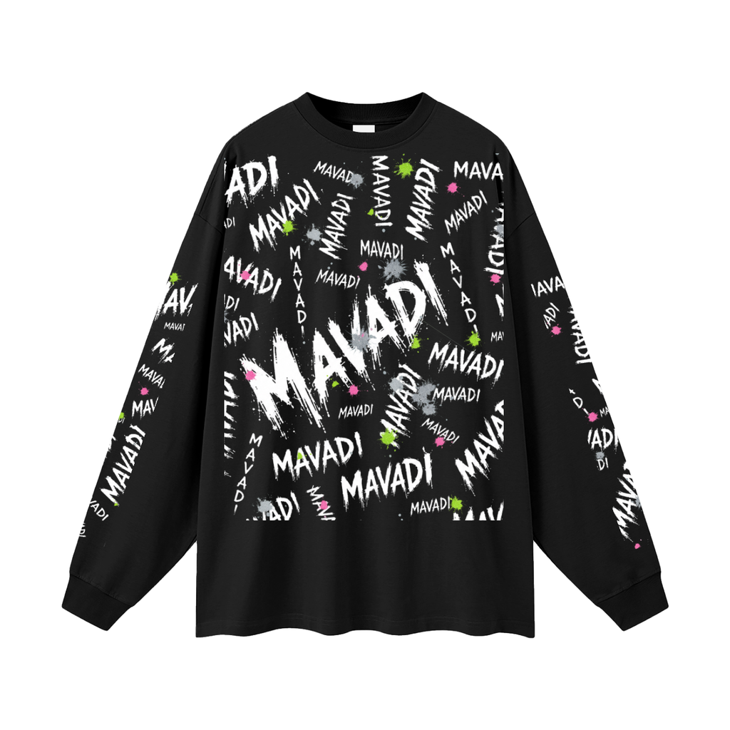 MAVADI Grunge Oversized Unisex Long Sleeve T-Shirt