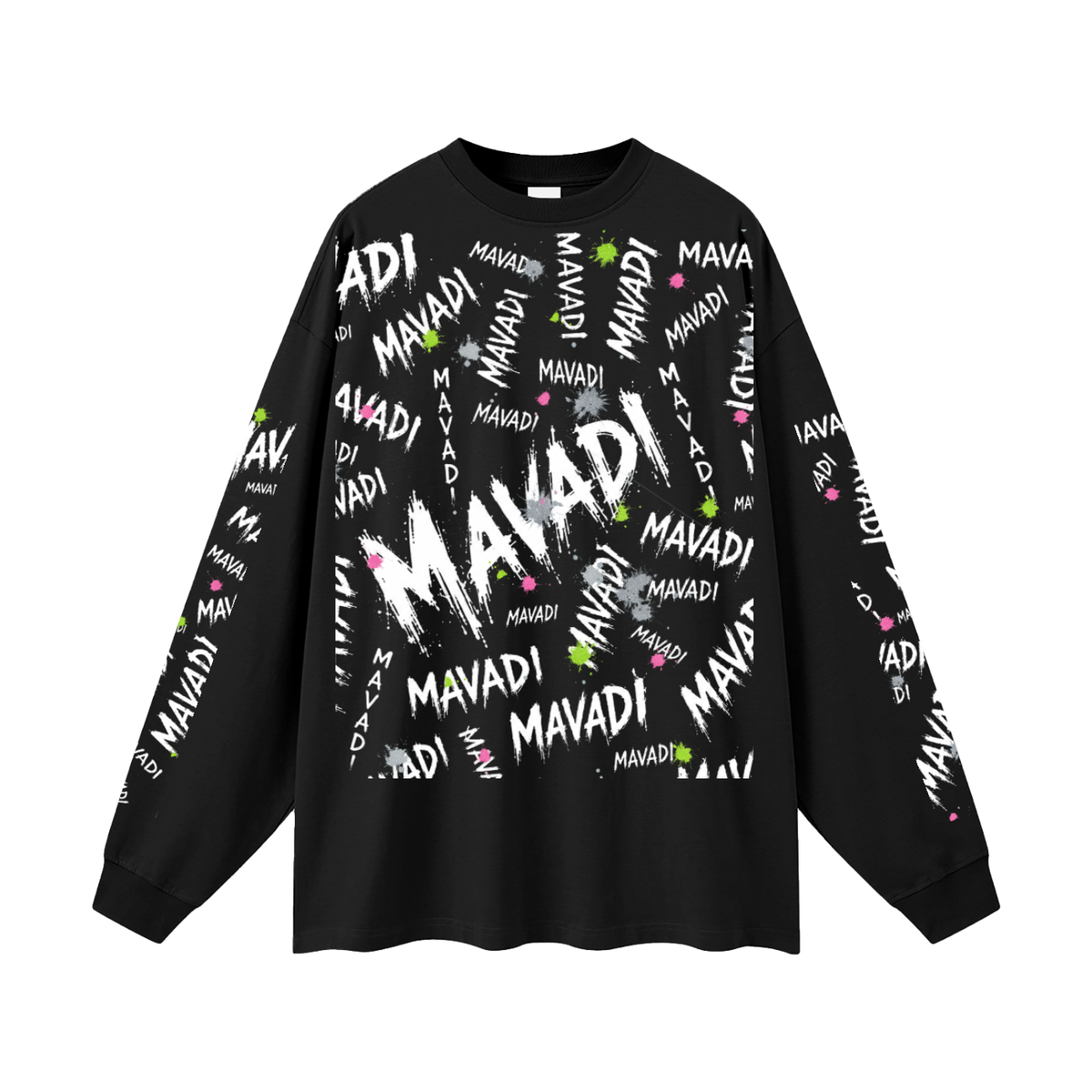 MAVADI Grunge Oversized Unisex Long Sleeve T-Shirt
