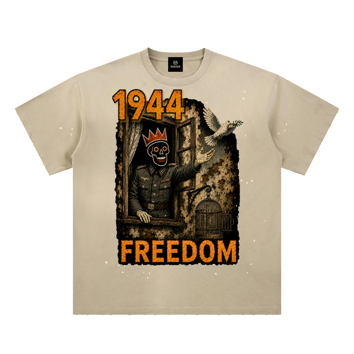 MAVADI 1944 Collection Freedom Ascending Sunfade Tee