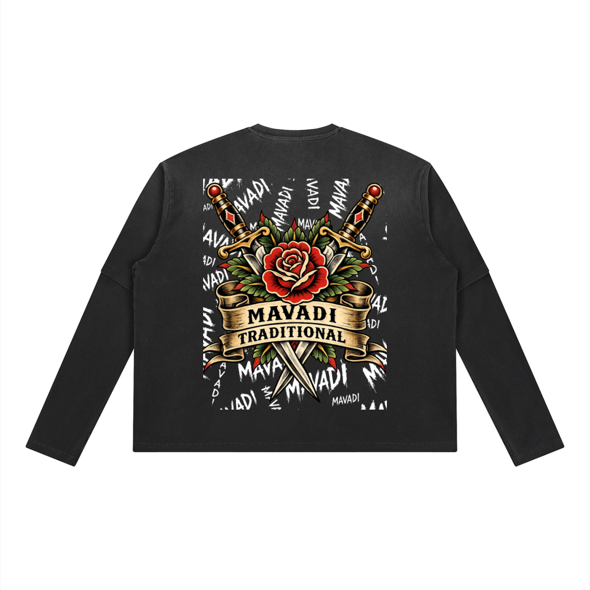 Unisex Vintage Wash Layered T-Shirt