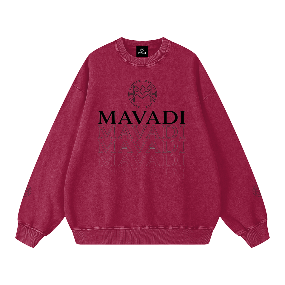 MAVADI Essentials Echo Stack Snow Wash Sweatshirt