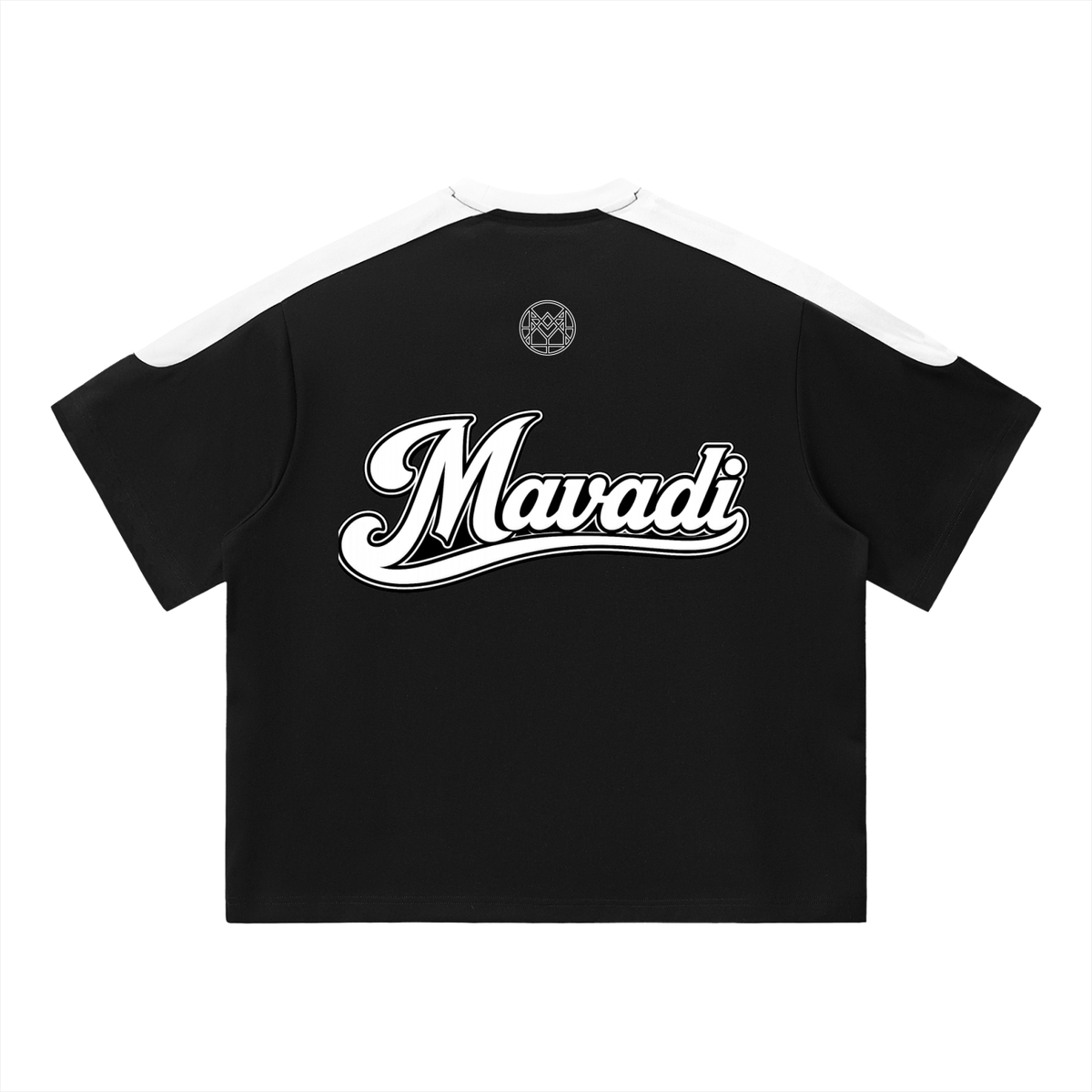 MAVADI Heritage Script Color Block Oversized T-Shirt