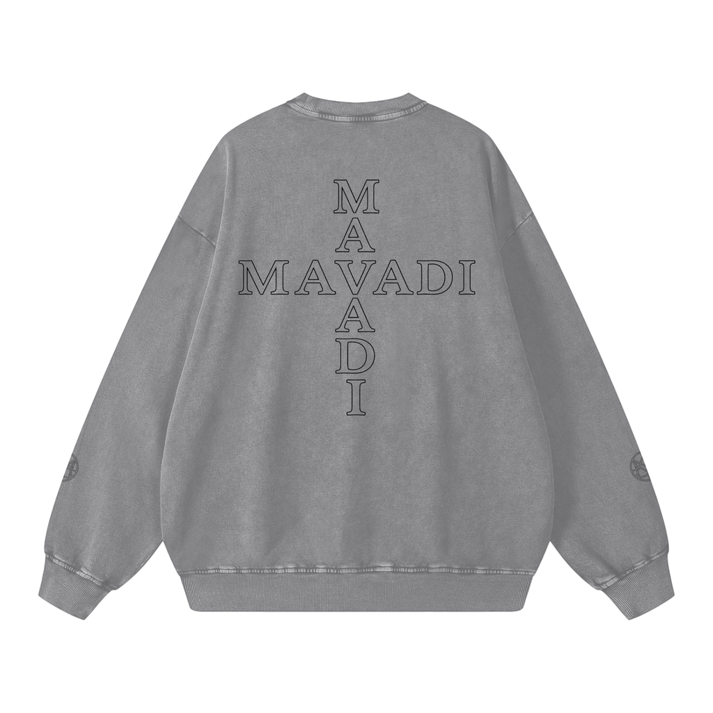 MAVADI Essentials Echo Stack Snow Wash Sweatshirt