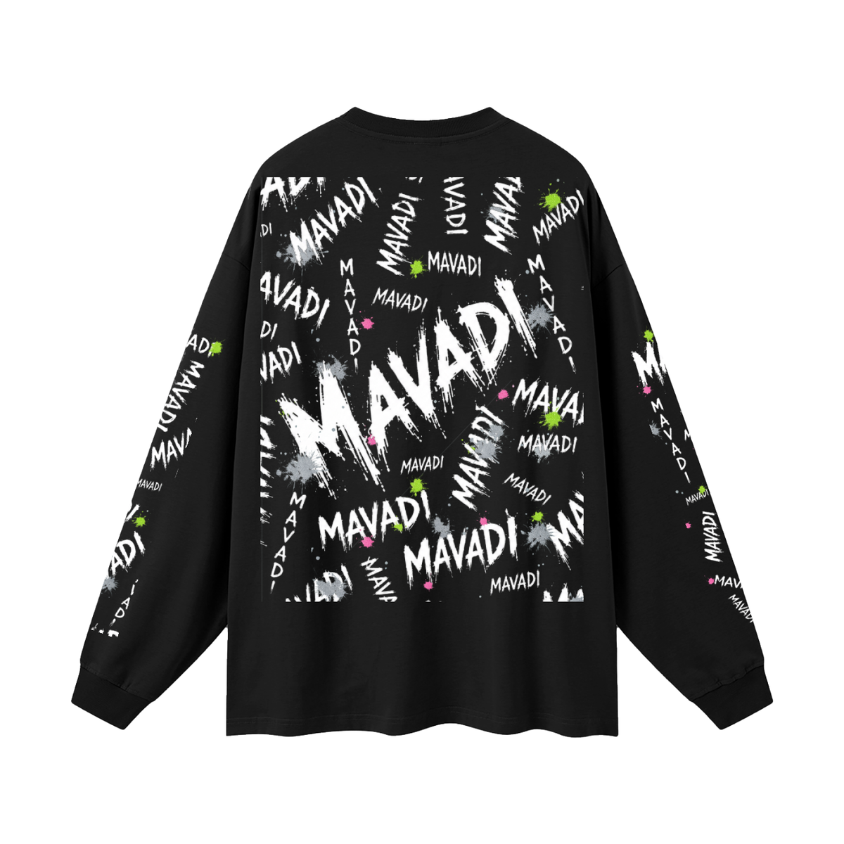 MAVADI Grunge Oversized Unisex Long Sleeve T-Shirt
