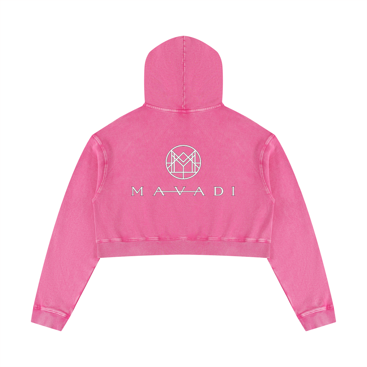 MAVADI FEMME Washed Crop Hoodie