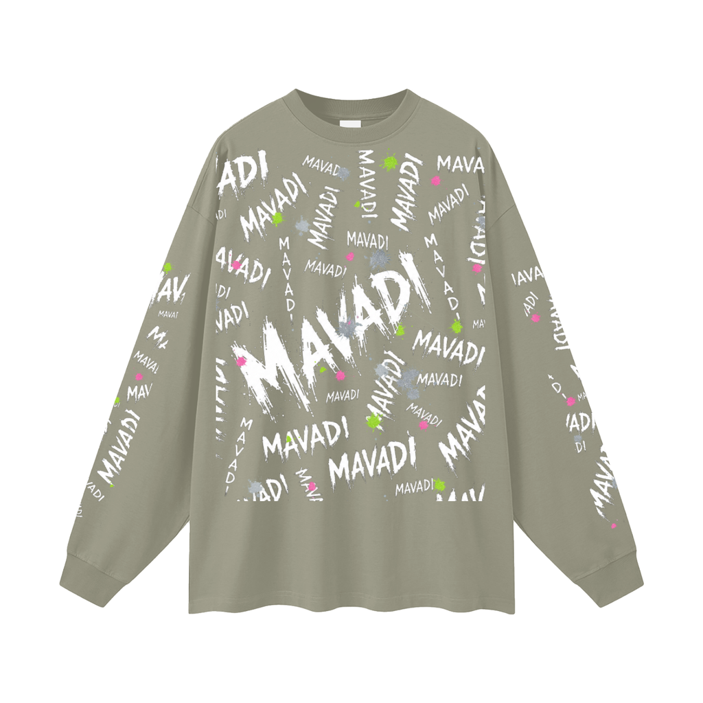MAVADI Grunge Oversized Unisex Long Sleeve T-Shirt
