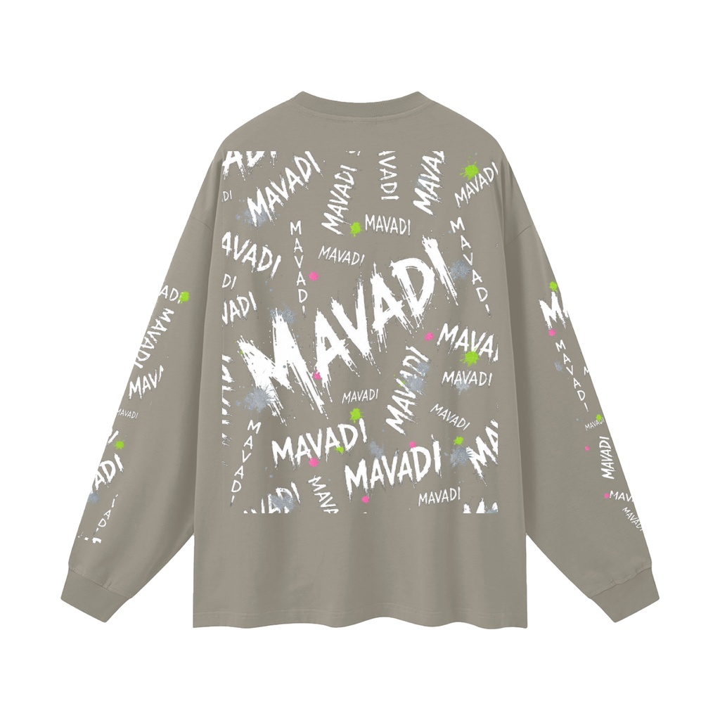 MAVADI Grunge Oversized Unisex Long Sleeve T-Shirt