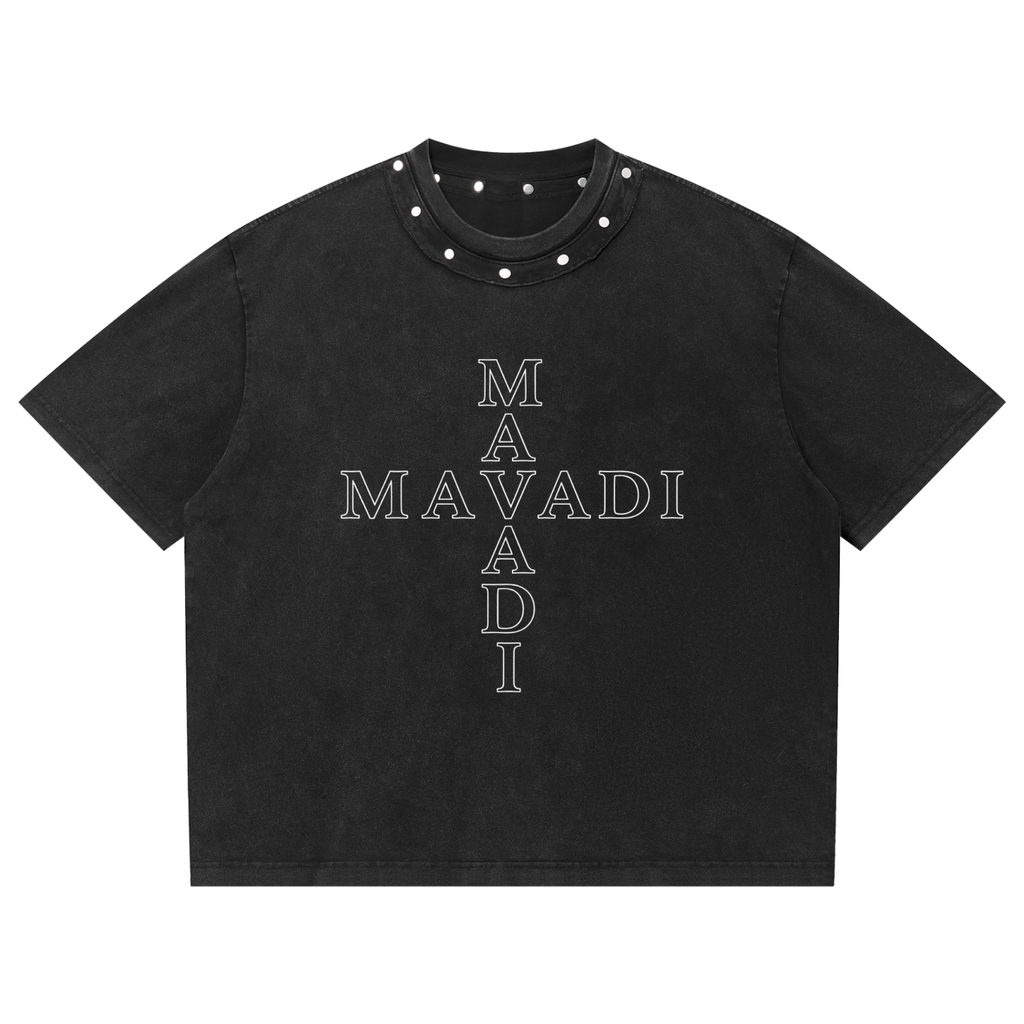 MAVADI Essentials Axis Studded Box Tee