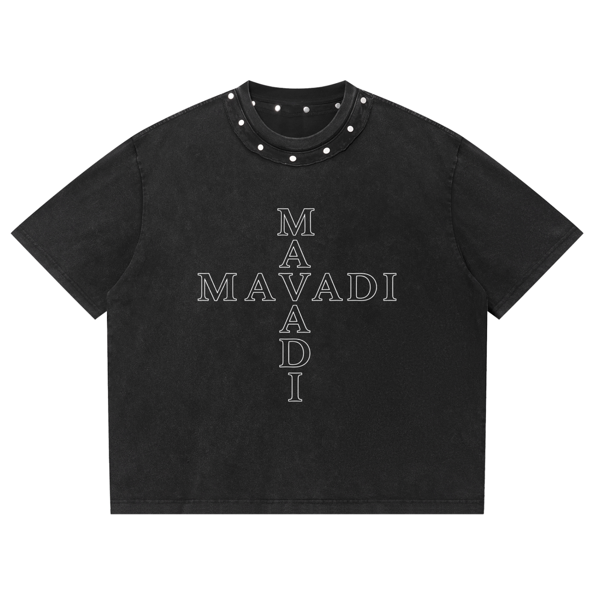 MAVADI Essentials Axis Studded Box Tee