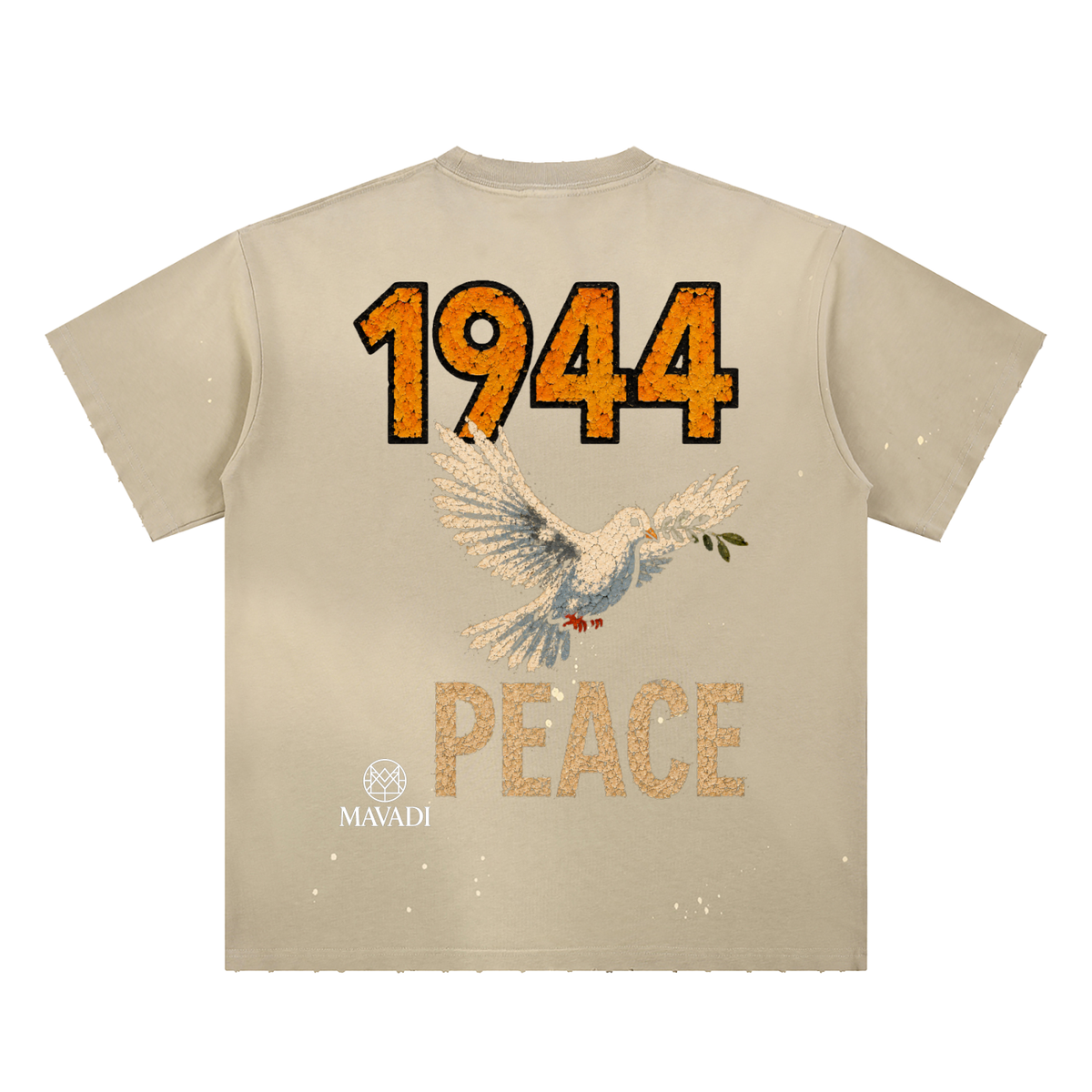 MAVADI 1944 Collection Dove Over Ruin Sunfade Tee