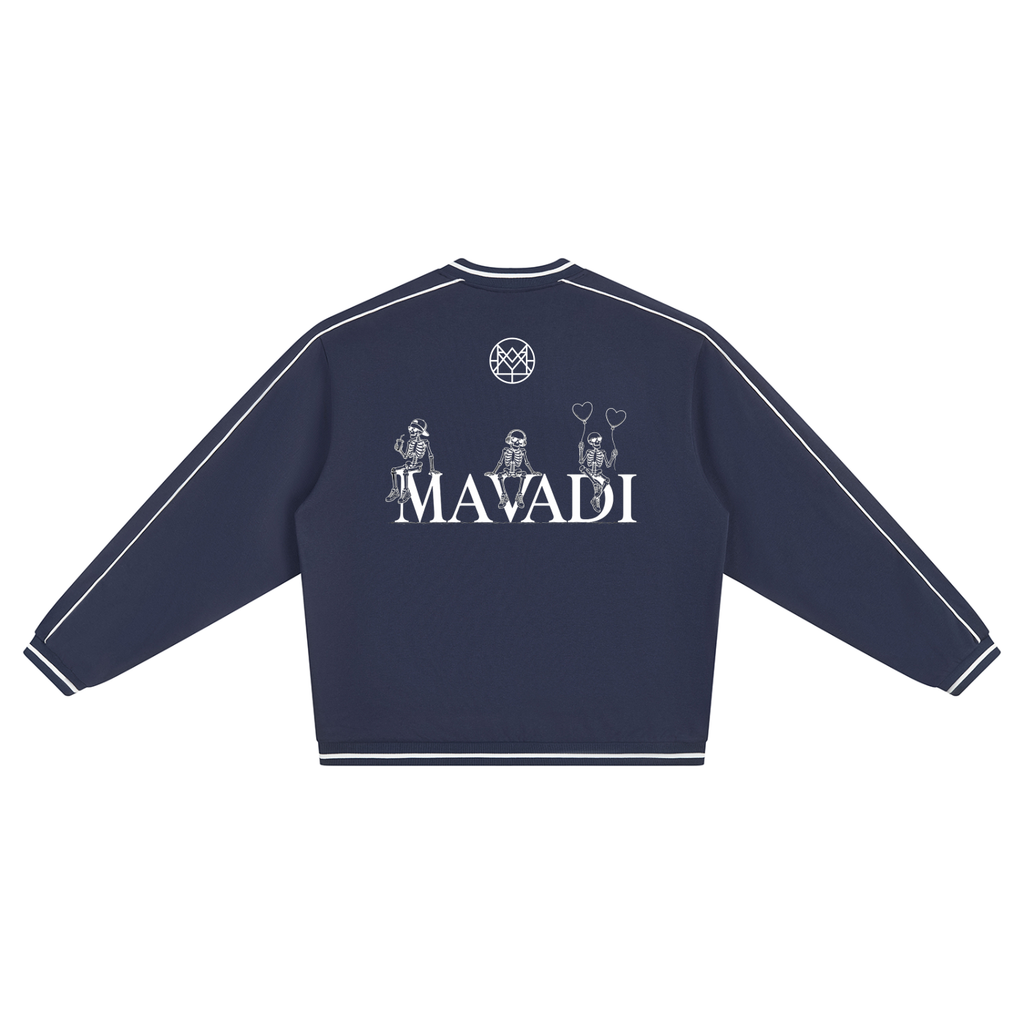 MAVADI Love iZ 4EVER Unisex Color Block V-Neck Sweatshirt