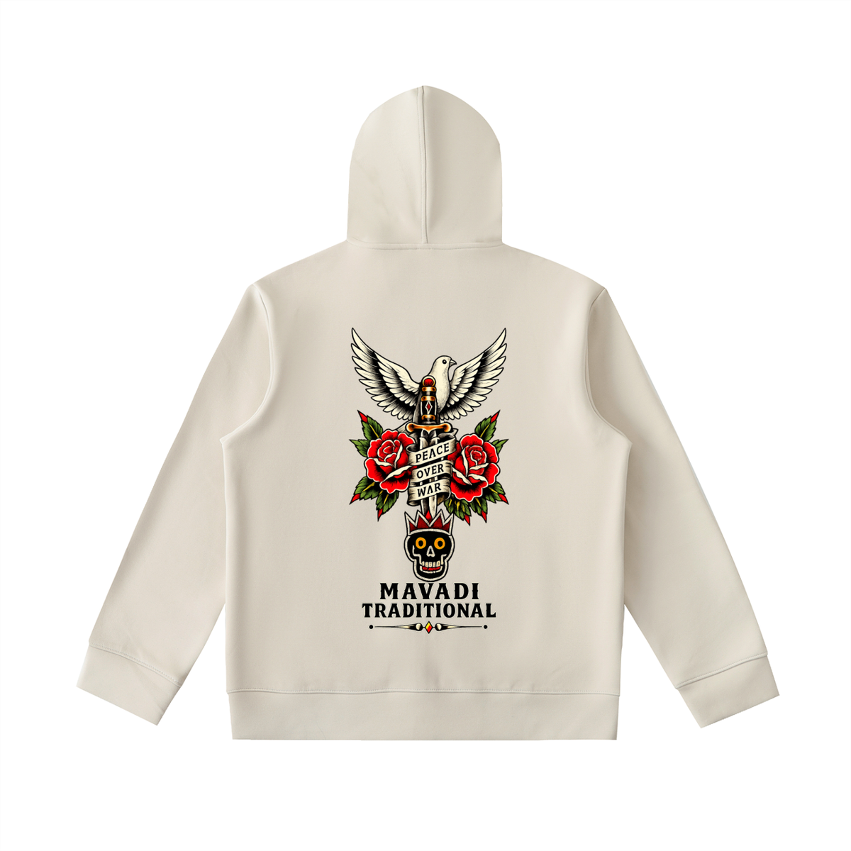 Essential Heavyweight High Neck  Zip-Up Hoodie