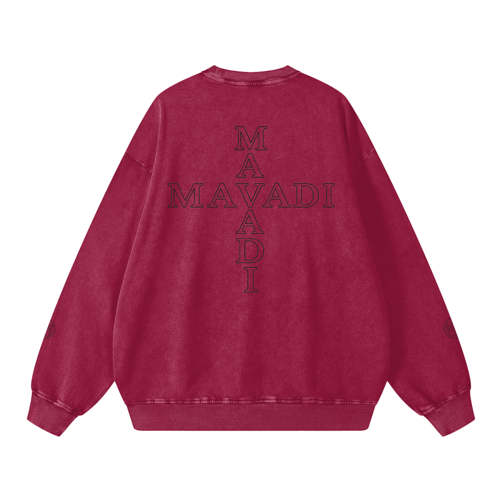 MAVADI Essentials Echo Stack Snow Wash Sweatshirt