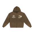 1944 MAVADI Rebel Hand-Frayed Sunfade Zip Hoodie