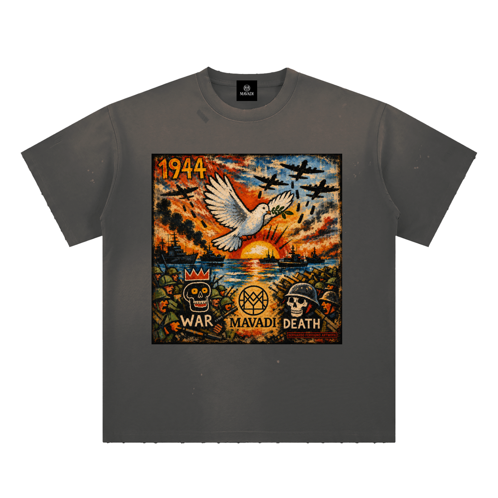 MAVADI 1944 Collection Dove Over Ruin Sunfade Tee