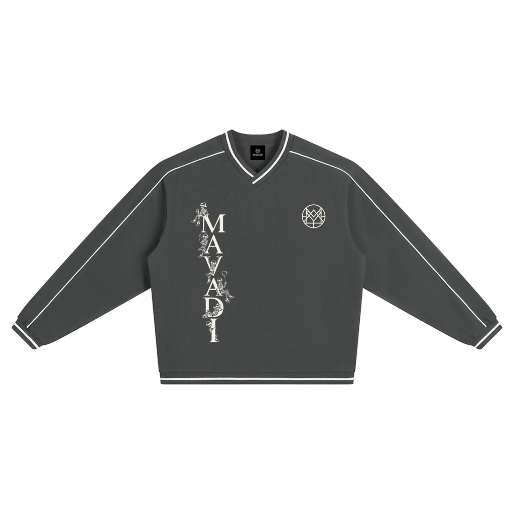 MAVADI Love iZ 4EVER Unisex Color Block V-Neck Sweatshirt
