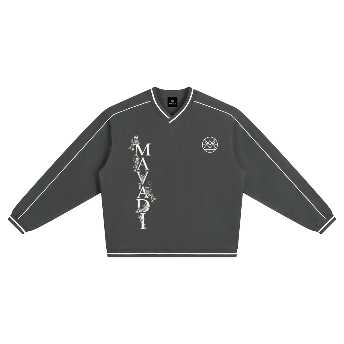 MAVADI Love iZ 4EVER Unisex Color Block V-Neck Sweatshirt