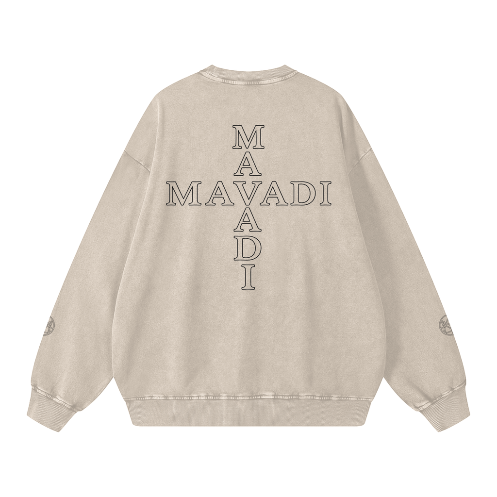 MAVADI Essentials Echo Stack Snow Wash Sweatshirt