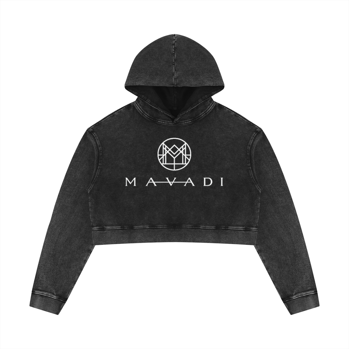 MAVADI FEMME Washed Crop Hoodie