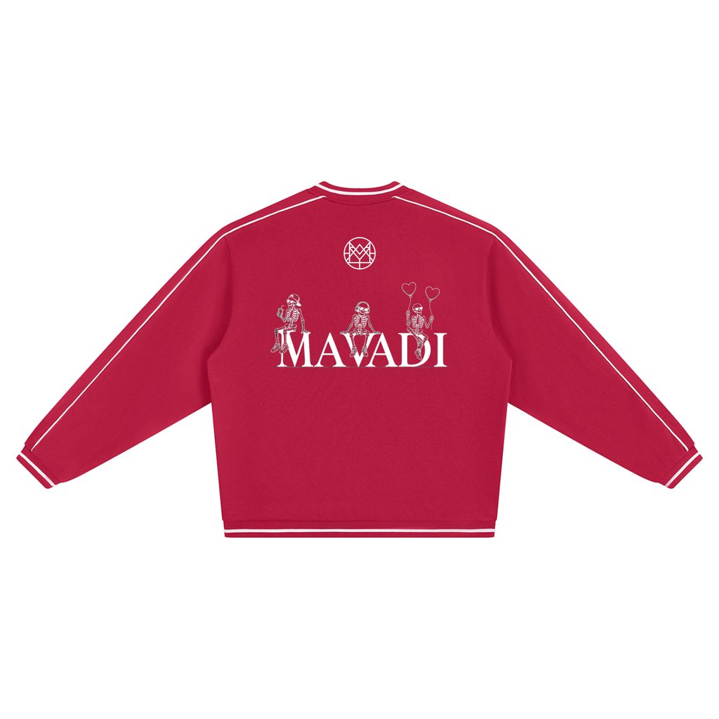 MAVADI Love iZ 4EVER Unisex Color Block V-Neck Sweatshirt