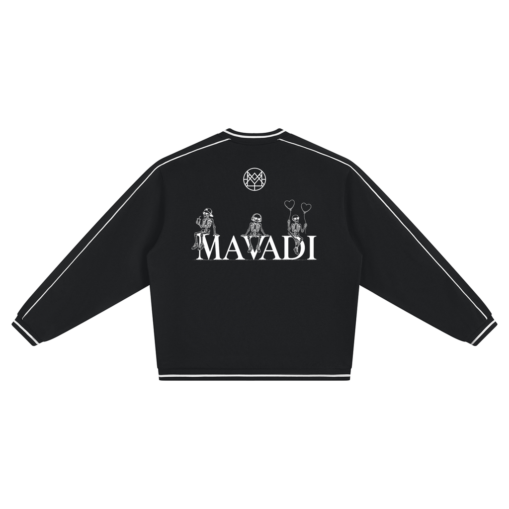MAVADI Love iZ 4EVER Unisex Color Block V-Neck Sweatshirt