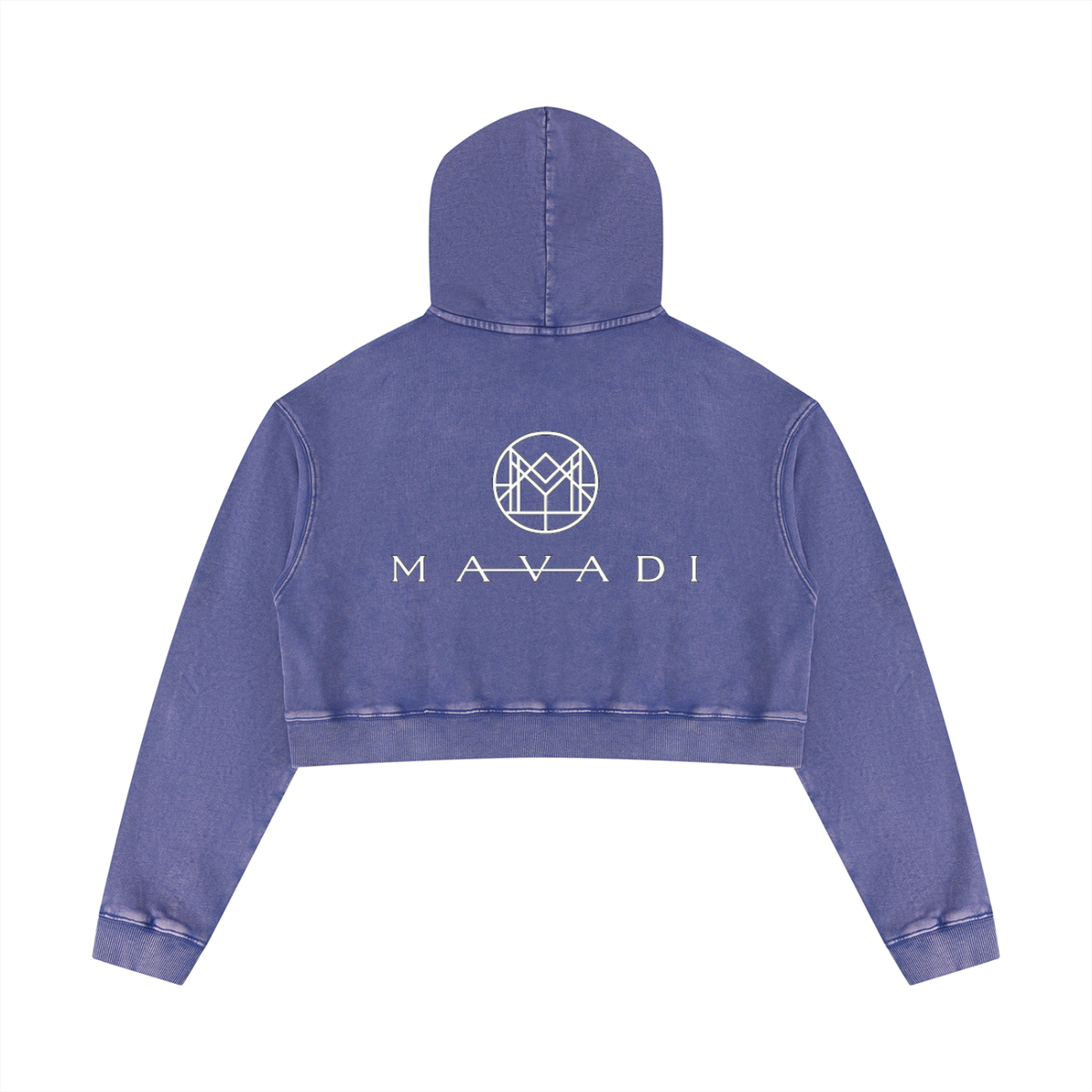 MAVADI FEMME Washed Crop Hoodie