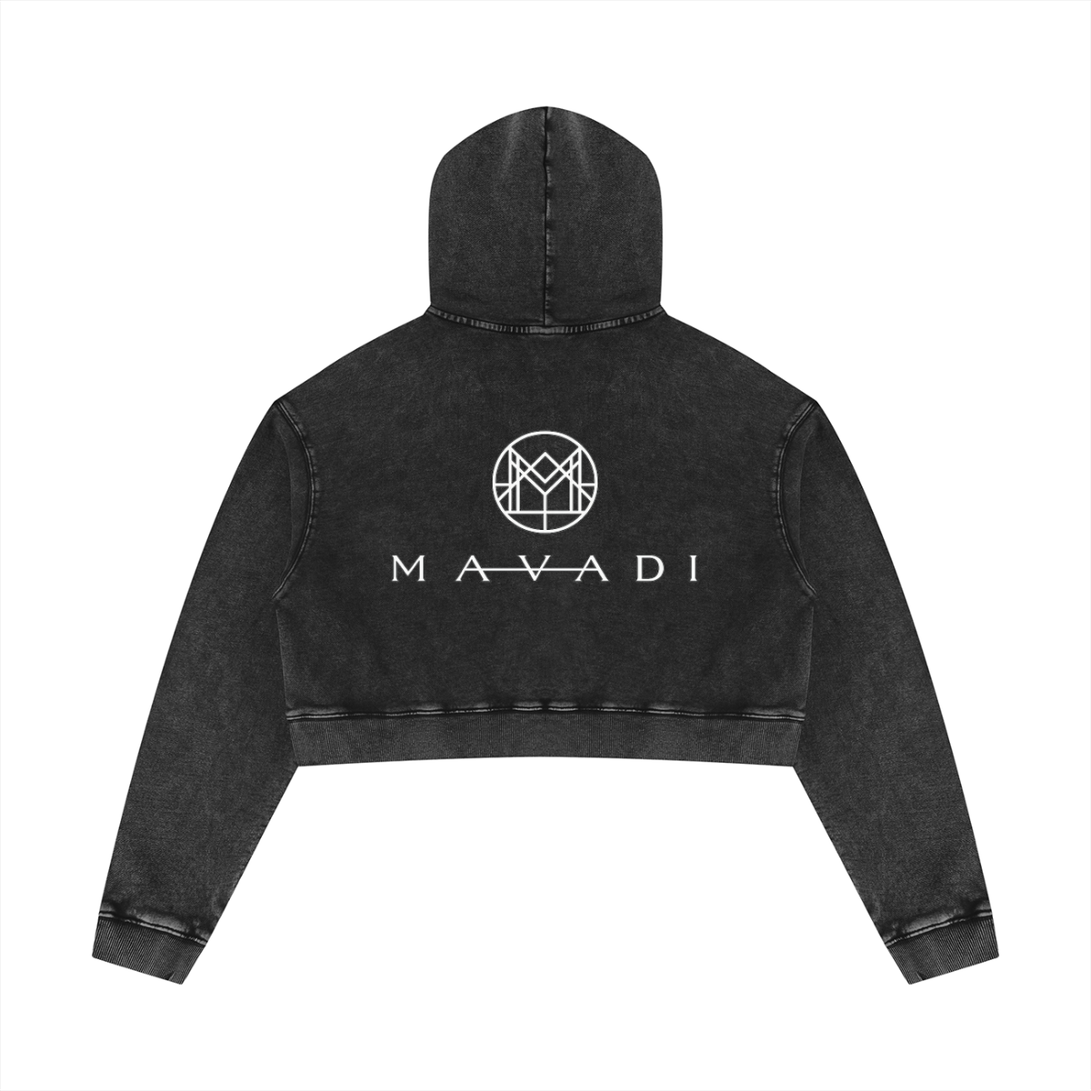 MAVADI FEMME Washed Crop Hoodie