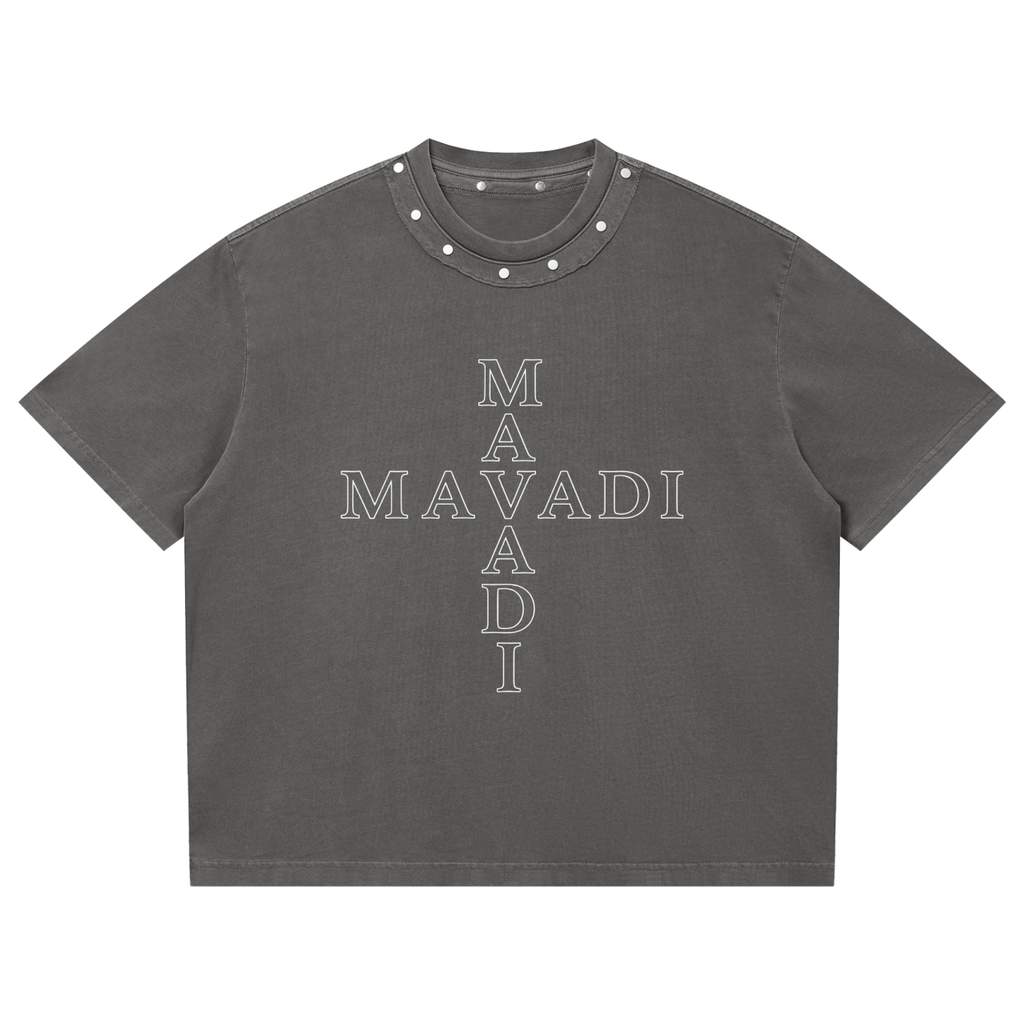MAVADI Essentials Axis Studded Box Tee