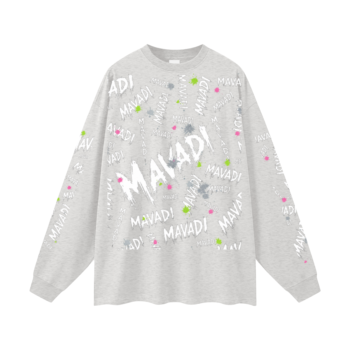 MAVADI Grunge Oversized Unisex Long Sleeve T-Shirt