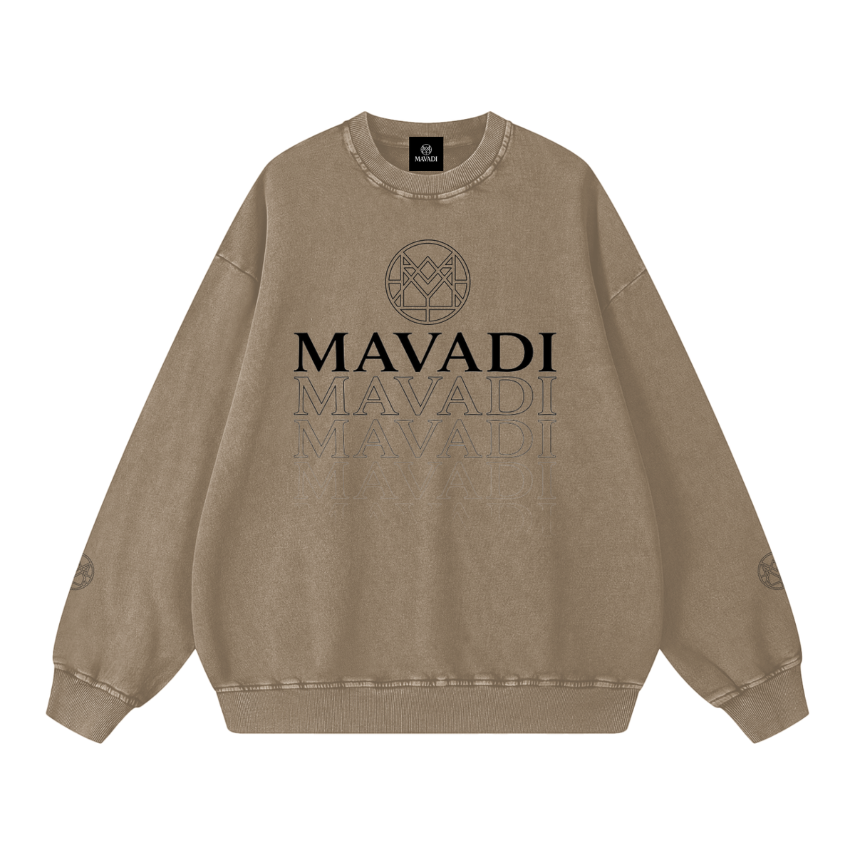 MAVADI Essentials Echo Stack Snow Wash Sweatshirt