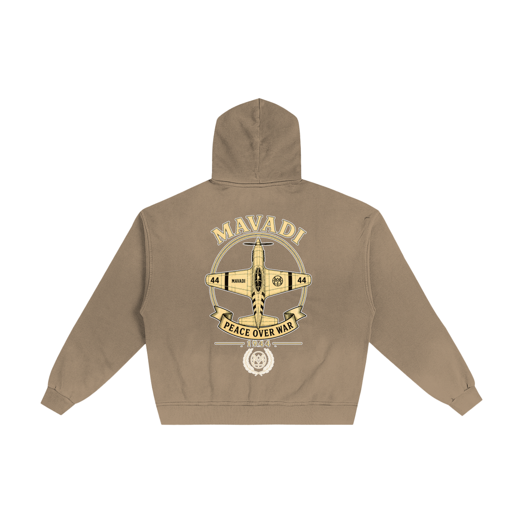 1944 MAVADI Rebel Hand-Frayed Sunfade Zip Hoodie