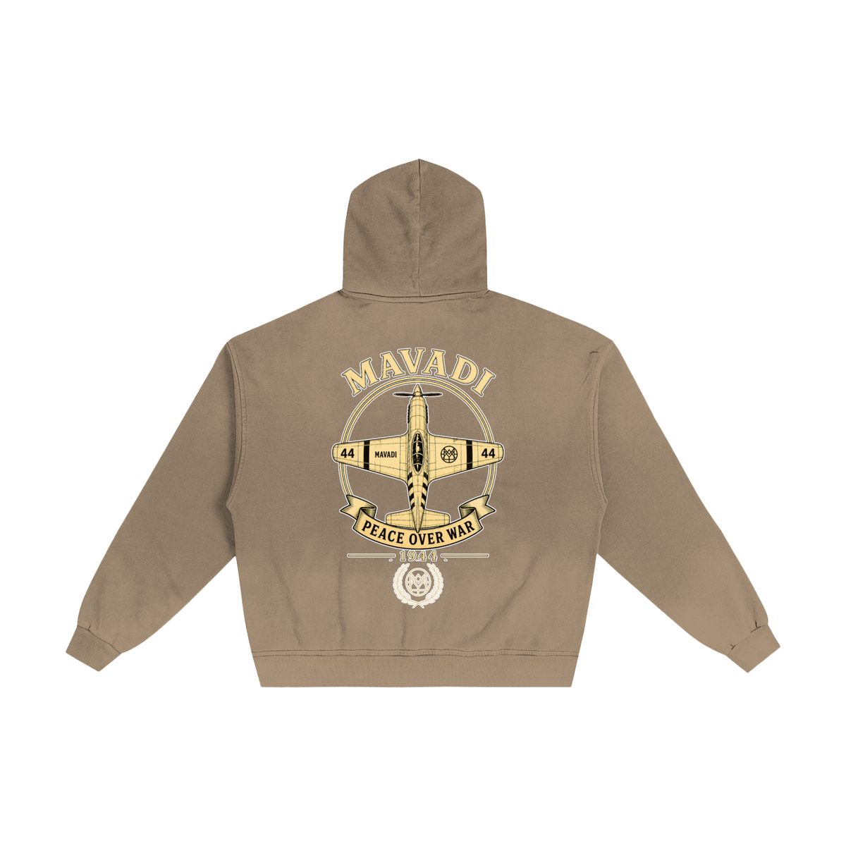 1944 MAVADI Rebel Hand-Frayed Sunfade Zip Hoodie