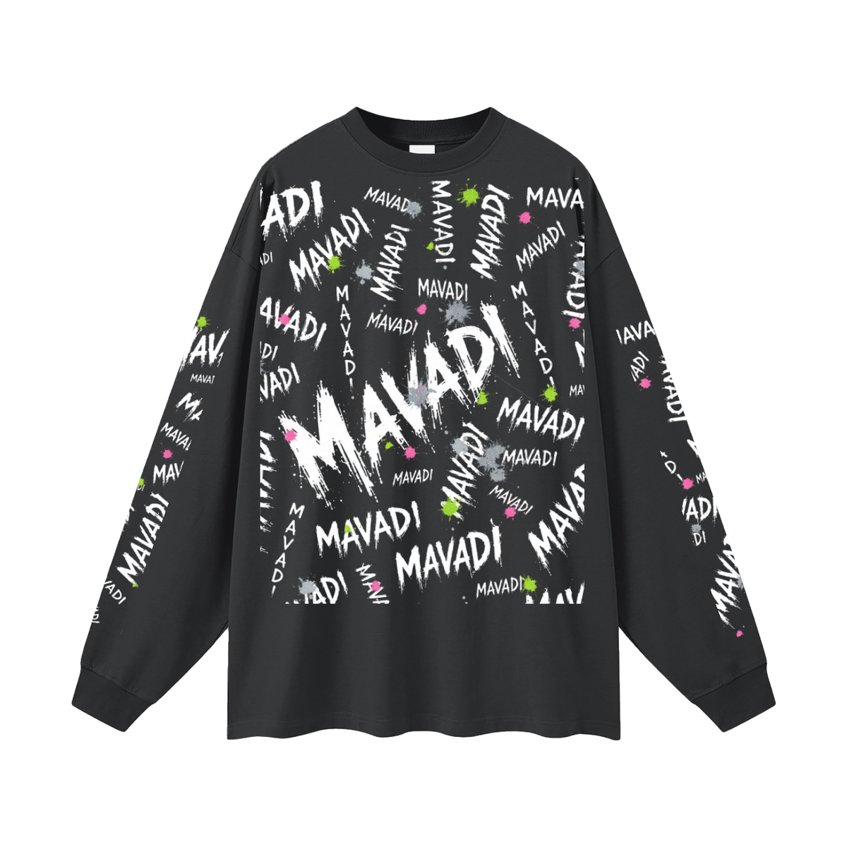 MAVADI Grunge Oversized Unisex Long Sleeve T-Shirt