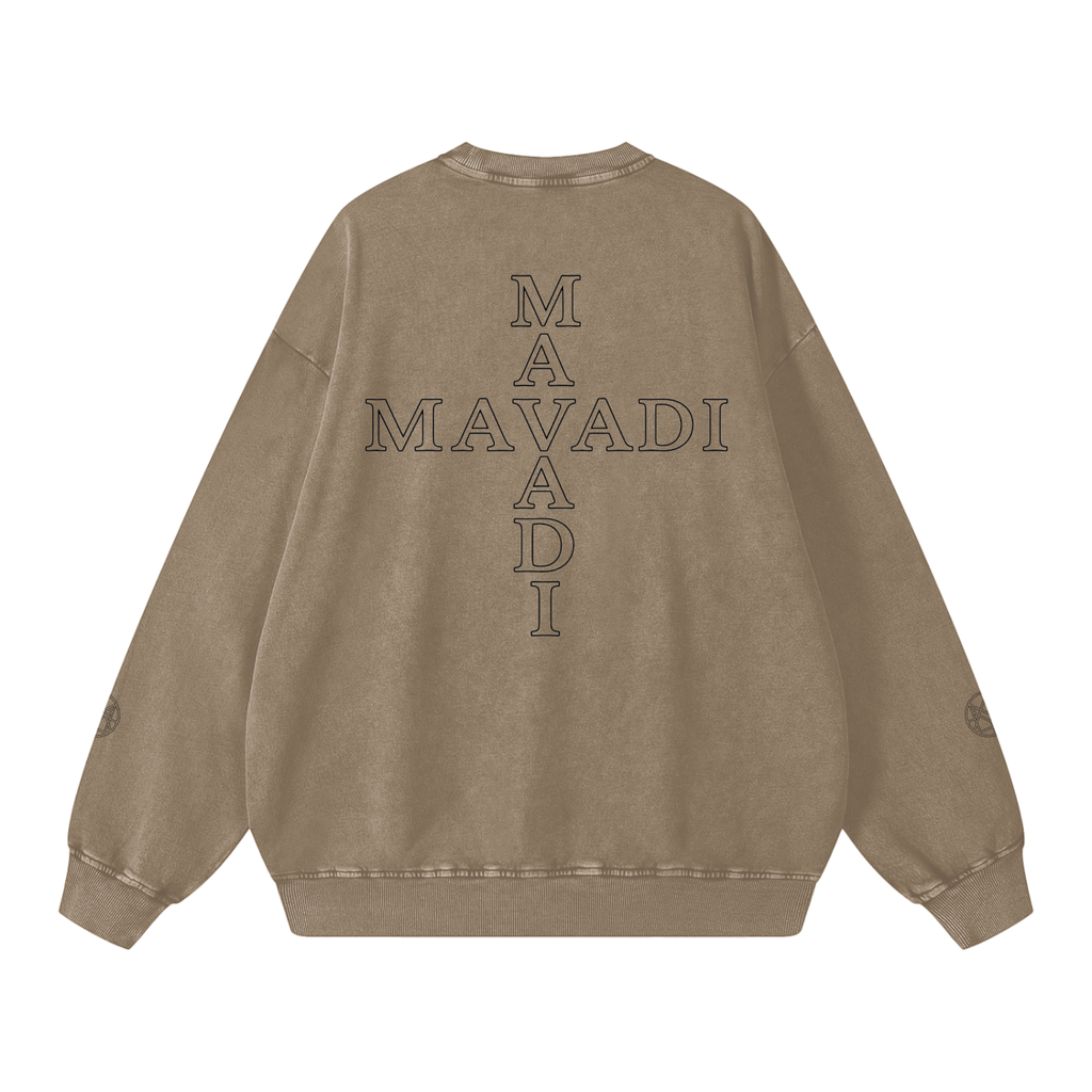 MAVADI Essentials Echo Stack Snow Wash Sweatshirt